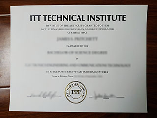 ITT Technical Institute diploma