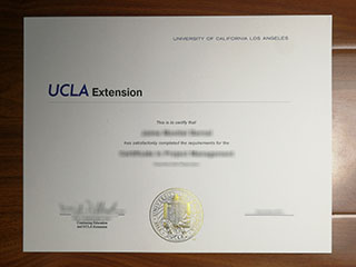 UCLA Extension certificate