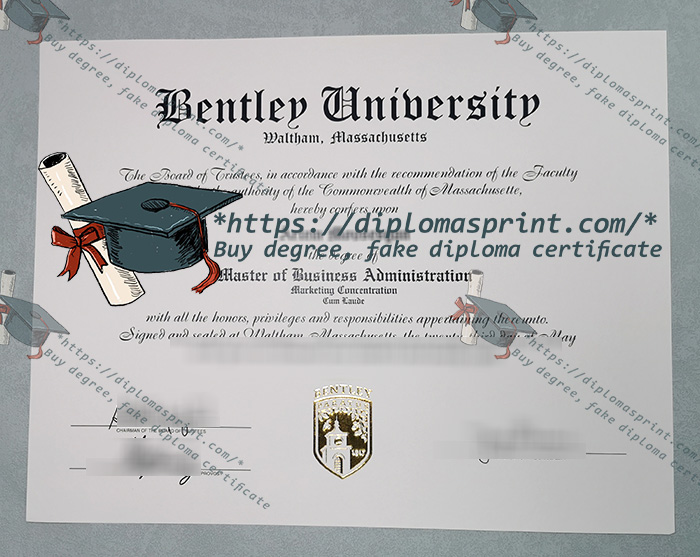 Bentley University Diploma