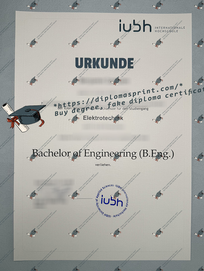 IUBH Internationale Hochschule Urkunde