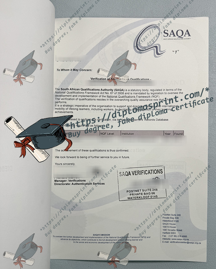 SAQA verification, South Africa degree verification