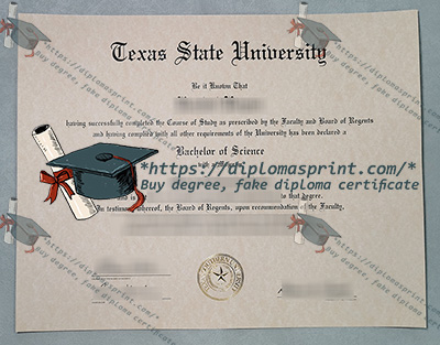 Texas State University Diploma