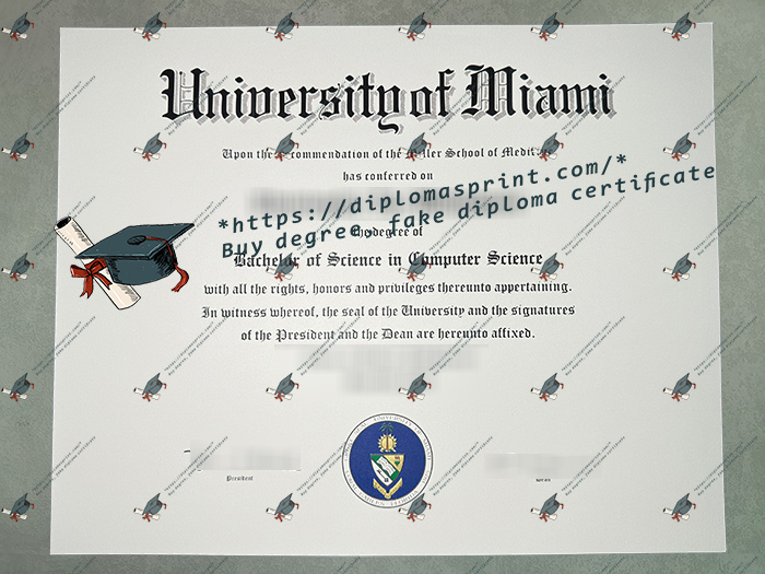 University of Miami Diploma