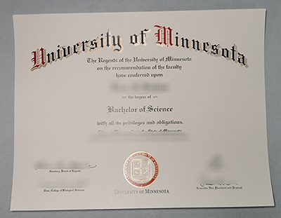 University of Minnesota Diploma