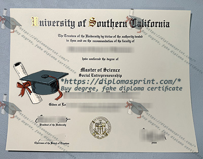 USC Diploma, University of Southern California Diploma