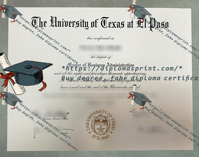 UTEP Diploma