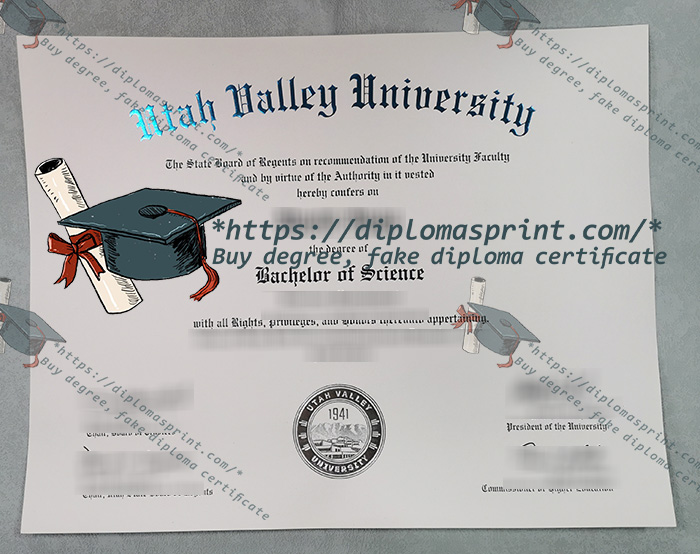 UVU Diploma, Utah Valley University Diploma