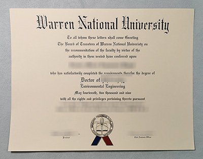 Warren National University Diploma