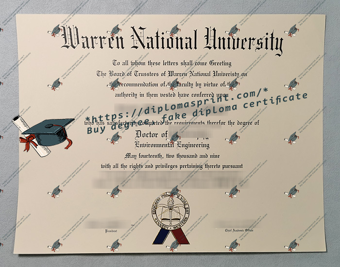 Warren National University Diploma