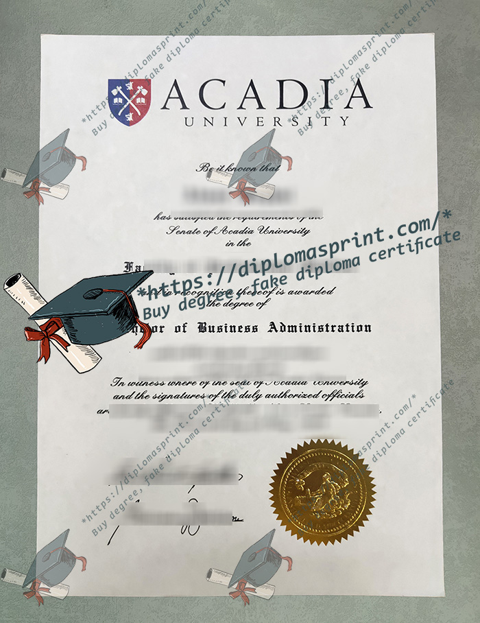 Acadia University Diploma