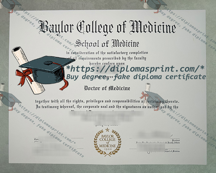 Baylor College of Medicine Diploma, Buy BCM Diploma