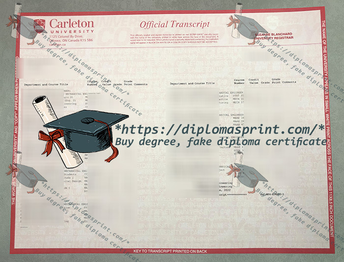 Carleton University Transcript