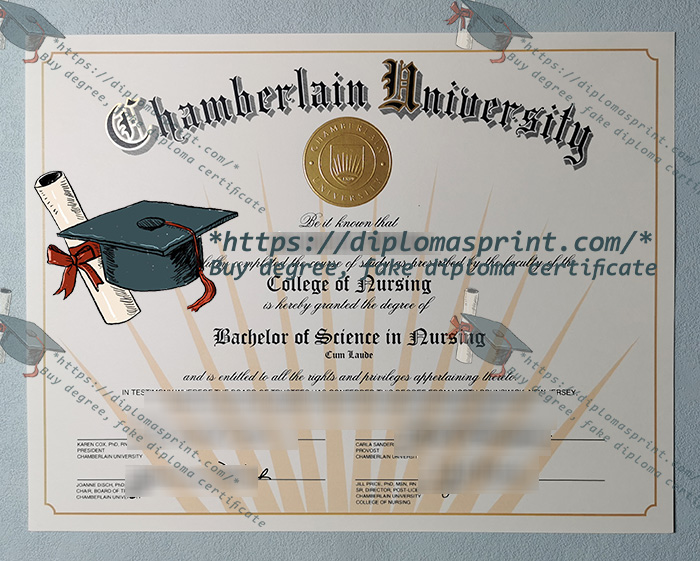 Chamberlain University Diploma