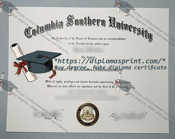 Columbia Southern University Diploma