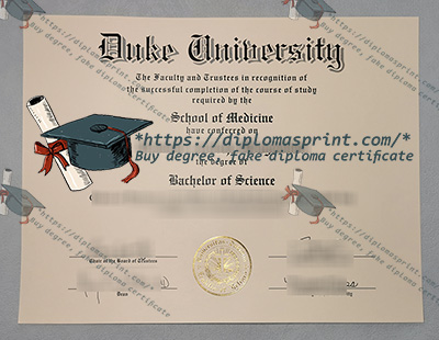 Duke University Diploma