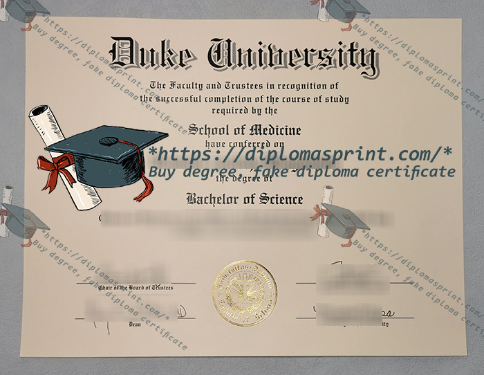 Duke University Diploma