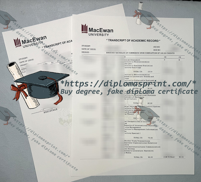 MacEvan University Transcript