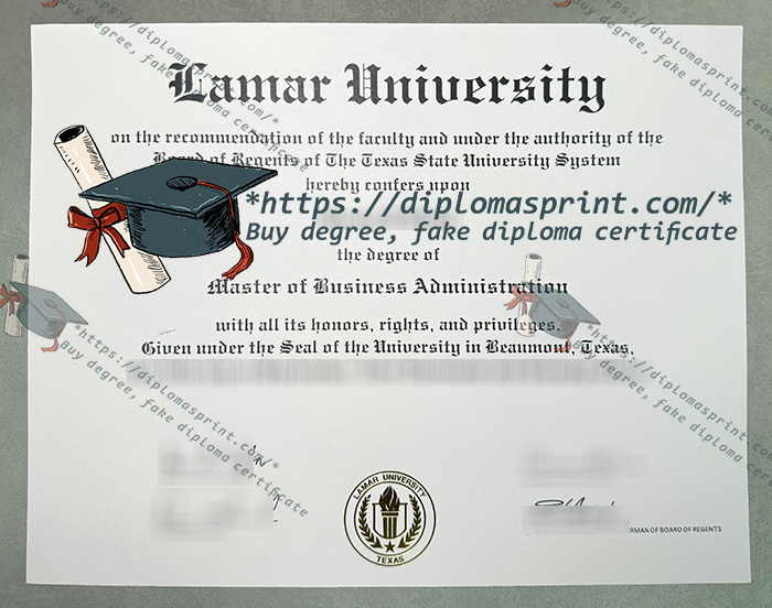 Lamar University Diploma