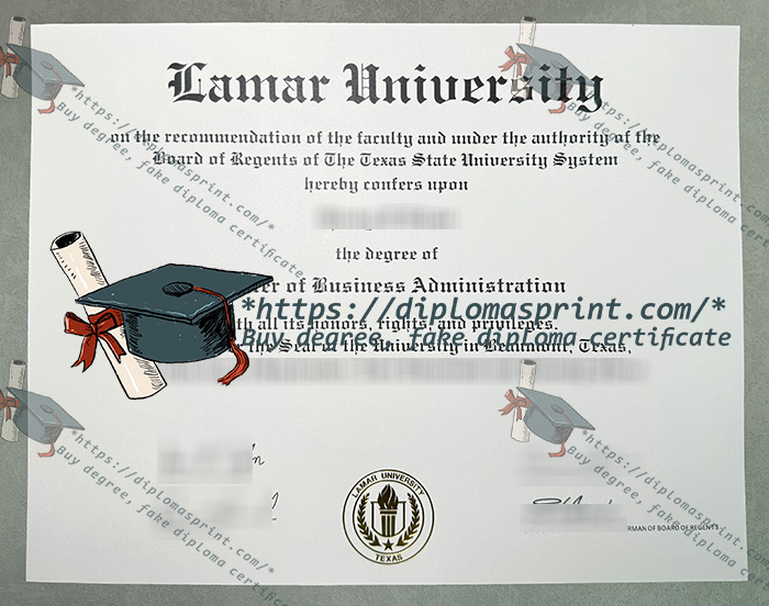 Lamar University Diploma