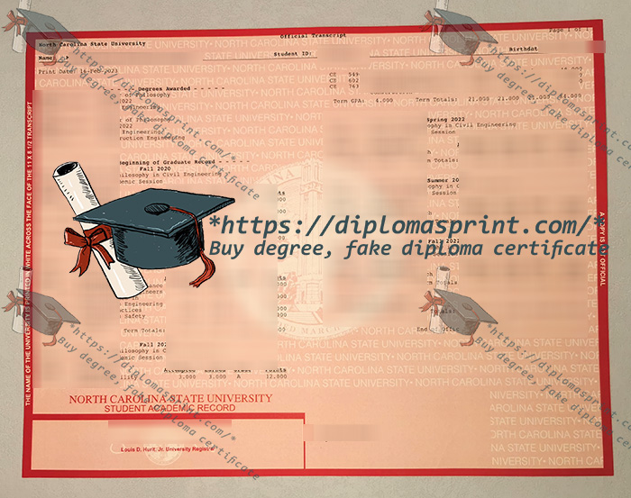 North Carolina State University Transcript, NCSU Transcript