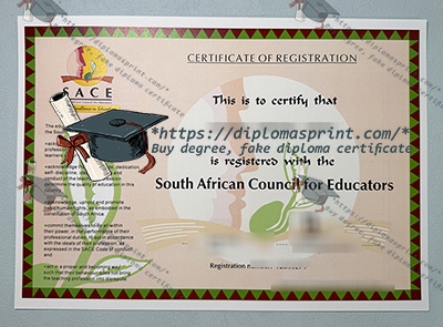 SACE Certificate of Registration