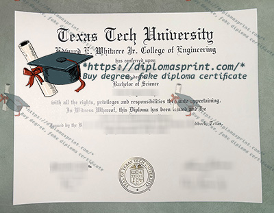 Texas Tech University Diploma