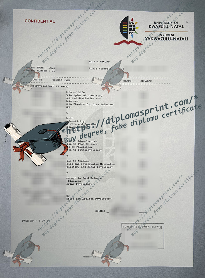 UKZN Transcript,