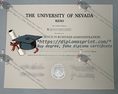 University of Nevada Reno Diploma