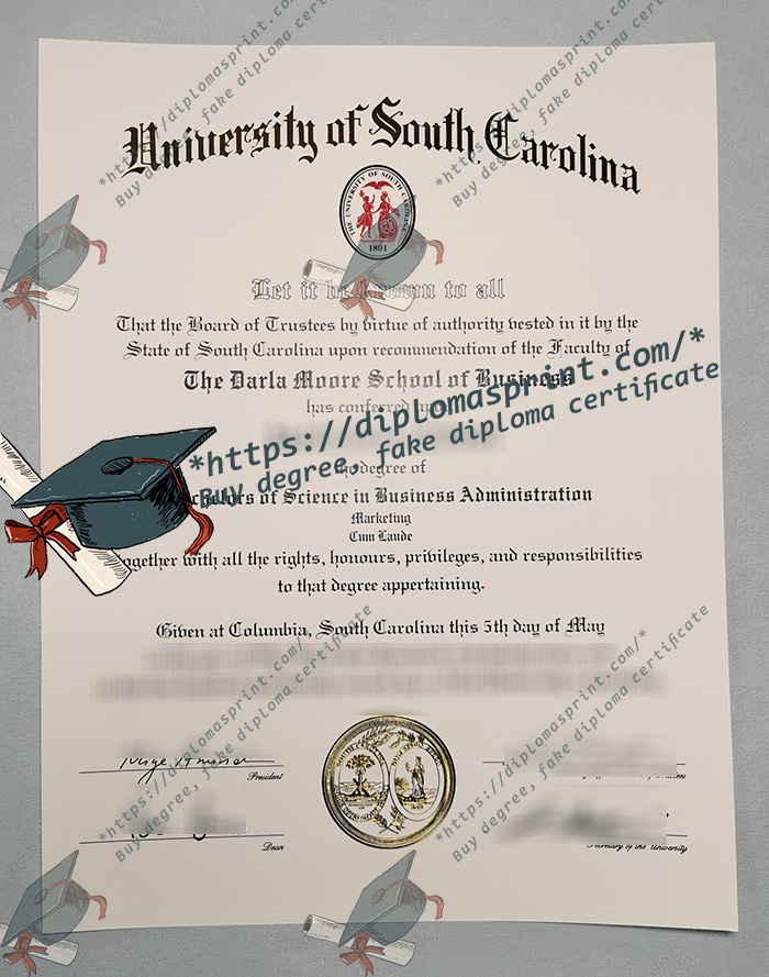 University of South Carolina Diploma