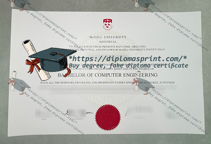 McGill University Diploma, Université McGill Diploma