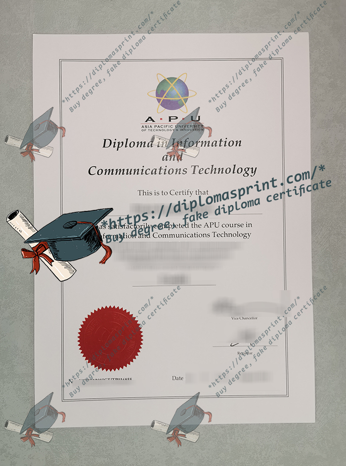 APUTI Diploma, Asia Pacific University of Technology & Innovation Diploma