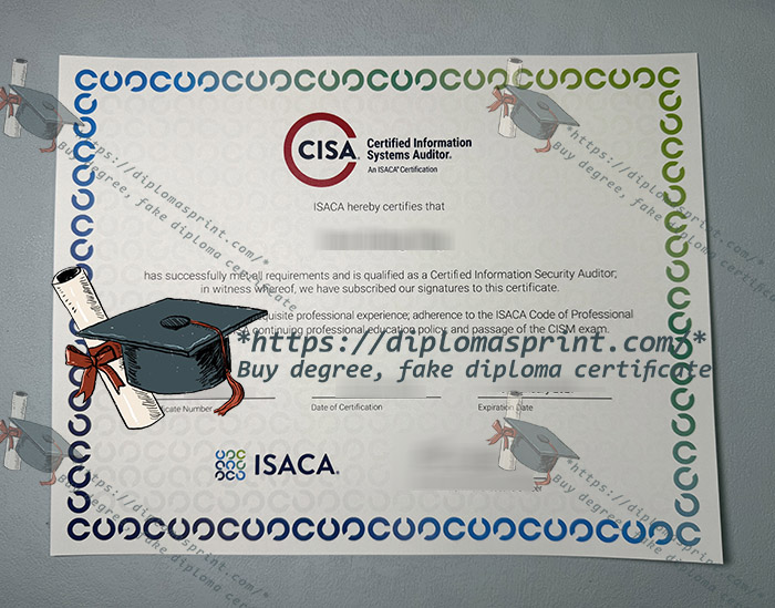 CISA Certificate, Certified Information Systems Auditor Certificate