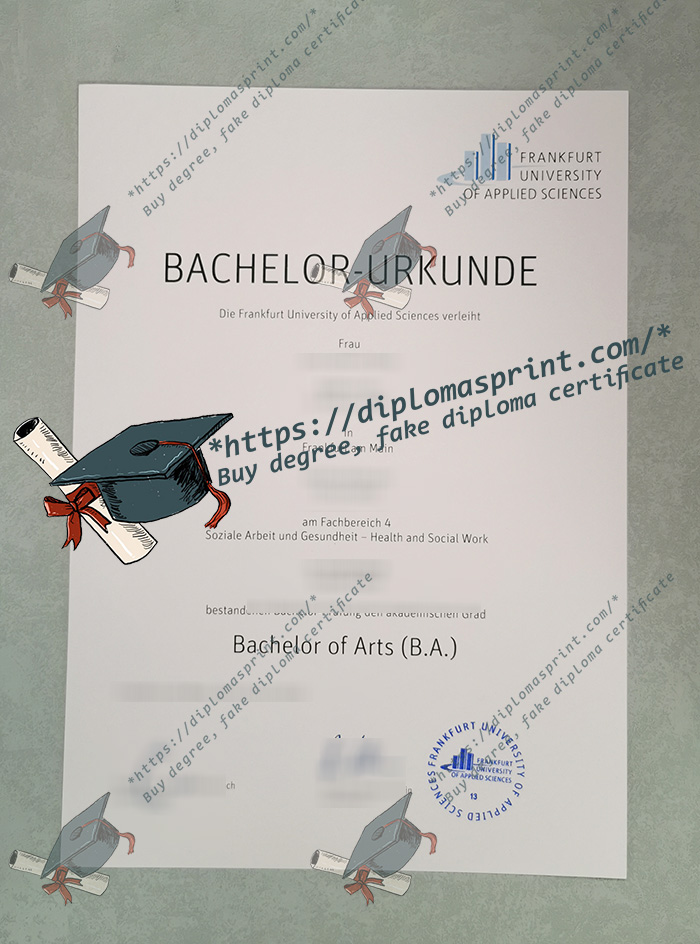 Frankfurt University of Applied Sciences Urkunde