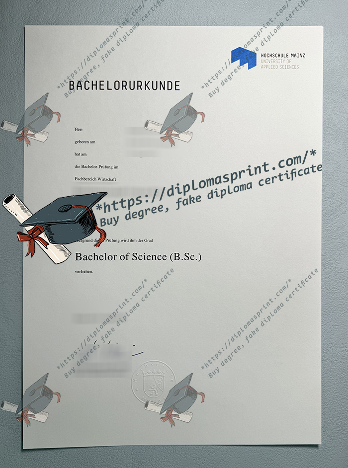 Hochschule Mainz Urkunde Hochschule Mainz Urkunde