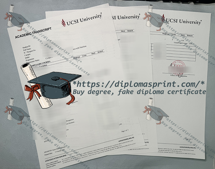 UCSI University Transcript