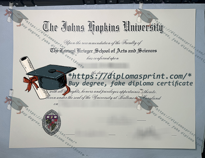 Johns Hopkins University Diploma, JHU Diploma