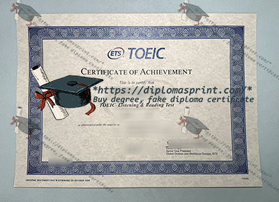 TOEIC Certificate of Achievement