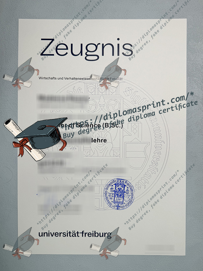 Universität Freiburg Zeugnis