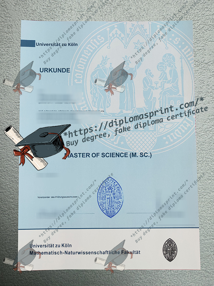 Universität zu Köln Urkunde, University of Cologne Diploma