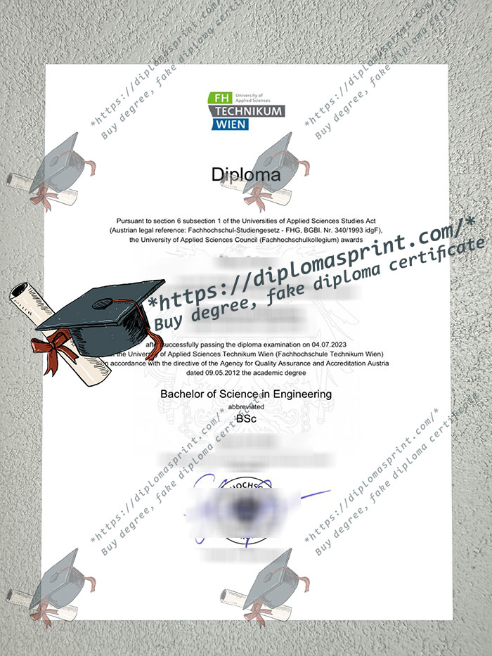 FH Technikum Wien Diploma, Fachhochschule Technikum Wien Diploma