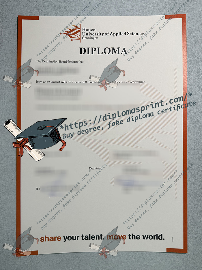 Hanze University of Applied Sciences Diploma