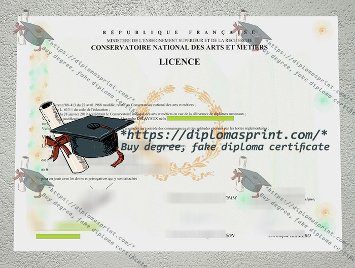Conservatoire national des arts et métiers Diplôme, Cnam Diploma Conservatoire national des arts et métiers Diplôme, Cnam Diploma