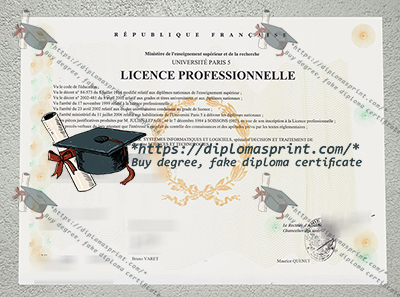 Université Paris-Descartes Diplôme