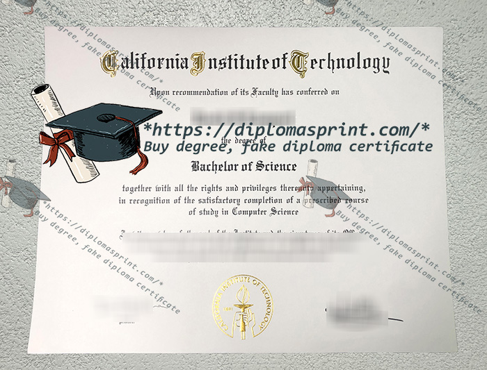 California Institute of Technology Diploma, Caltech Diploma California Institute of Technology Diploma, Caltech Diploma