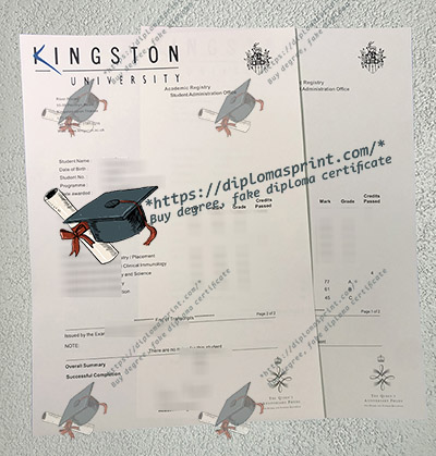 Kingston University Transcript
