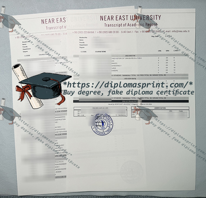 Near East University Transcript, NEU Transcript Near East University Transcript, NEU Transcript