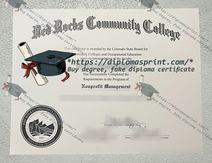 Red Rocks Community College Diploma, RRCC Diploma Red Rocks Community College Diploma, RRCC Diploma