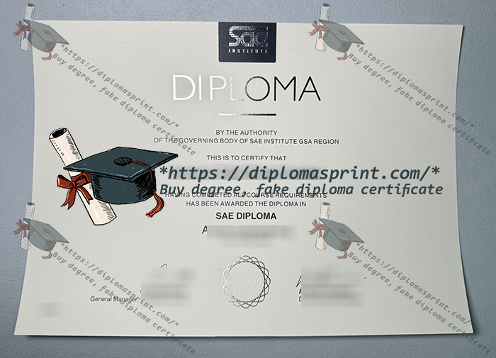 SAE Institute Diploma SAE Institute Diploma