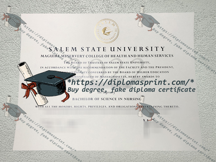 Salem State University Diploma, SSU Diploma Salem State University Diploma, SSU Diploma