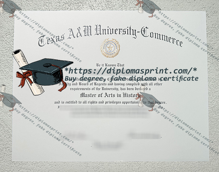 Texas A&M University Commerce Diploma Texas A&M University Commerce Diploma